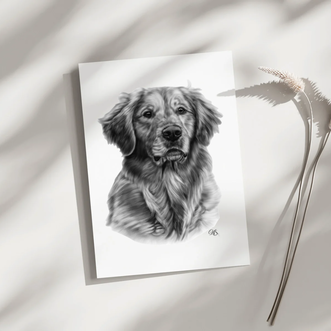 Golden Retriever Greeting Card