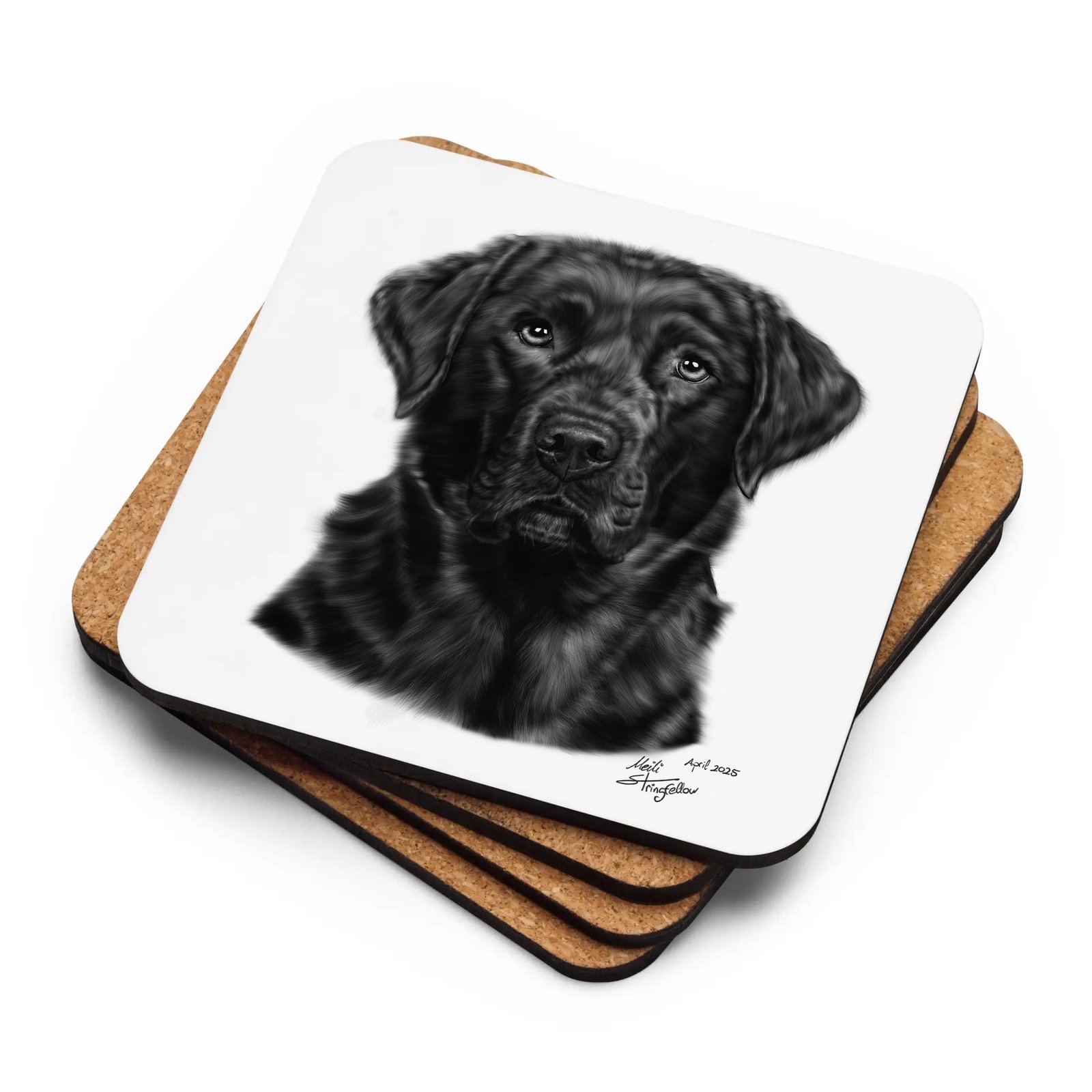 Black Labrador Retriever Coaster