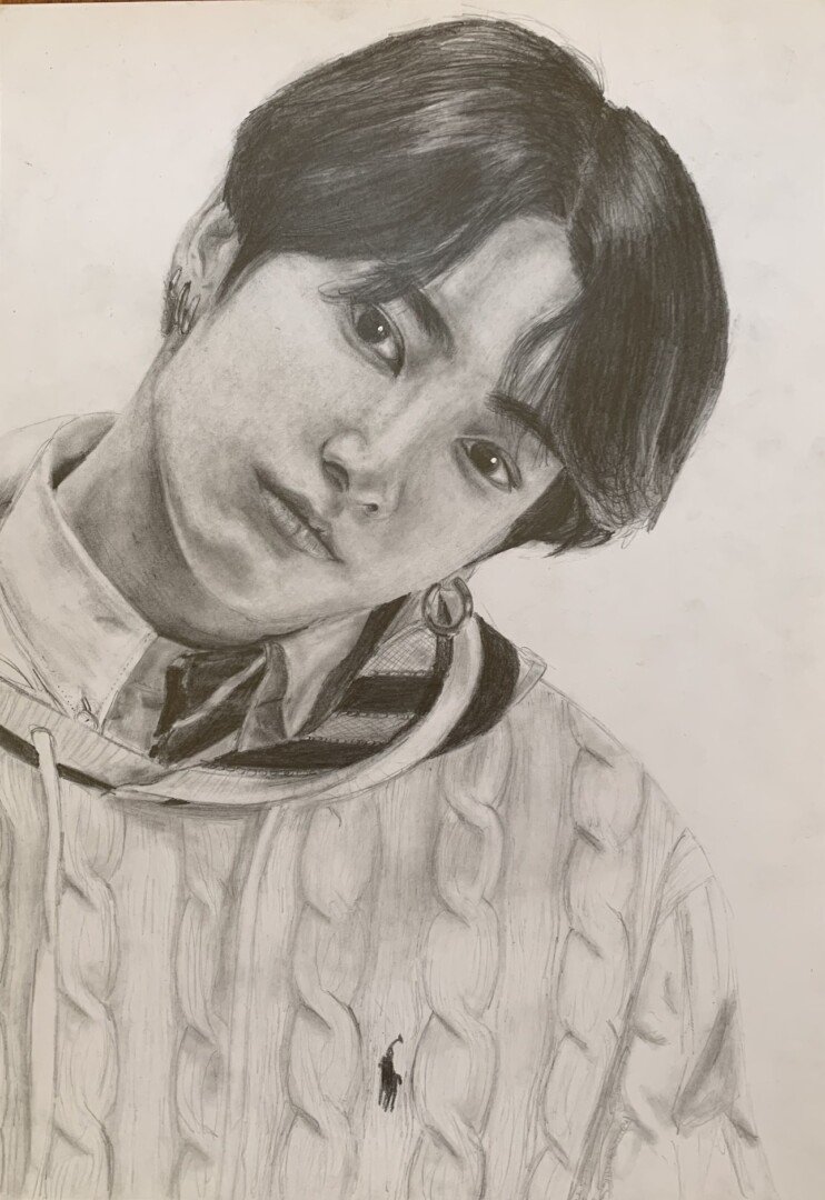 Jungkook singer drawing